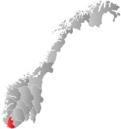 Official logo of Vest-Agder fylke