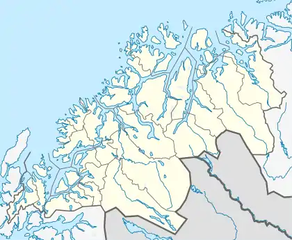 Gangsås is located in Troms