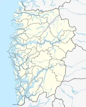 Eldrevatnet is located in Vestland