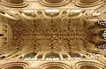 Norwich Cathedral's choir vault with multiple bosses