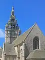 The Renaissance spire (1576) of Roscoff parish church Our Lady of Croaz Batz