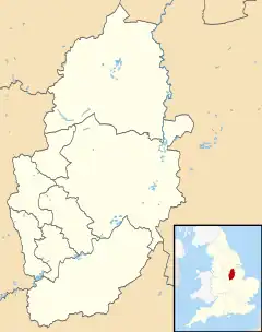 Maps of castles in England by county: L–W is located in Nottinghamshire