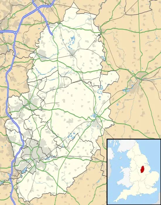 Eastwood is located in Nottinghamshire