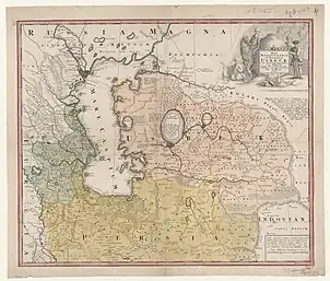 Image 19Map of Uzbek states in 1735 (from History of Uzbekistan)