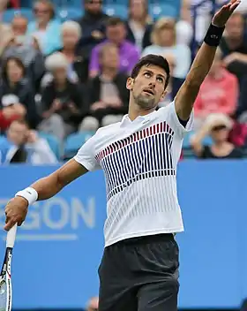 Image 6Novak Djokovic, 2023 men's singles champion. It was his twenty-second major title and his tenth at the Australian Open. (from Australian Open)