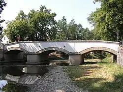 Stone bridge over the Novohradka River