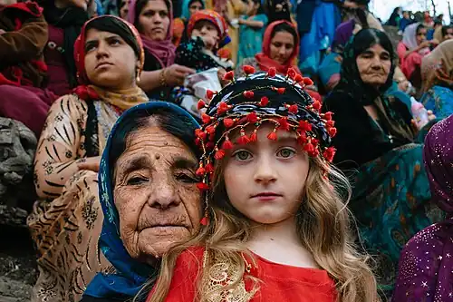 A Kurdish woman and a child from Bisaran, Eastern Kurdistan, 2017