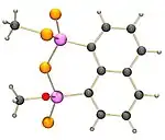 The structure of the product of methanol and NpP2S4
