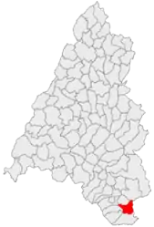 Location within Bihor County