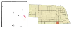 Location of Ruskin, Nebraska