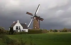 The windmill in stormy weather