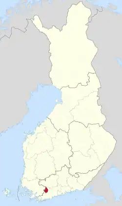 Location of Nummi in Finland