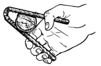 Drawing of a simple, hand-held nutcracker