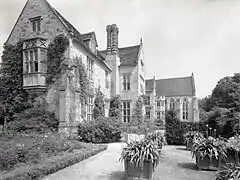 The southern frontage of Nymans in 1932 before the fire and subsequent ruin