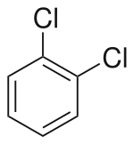 Skeletal structure of 1,2-Dichlorobenzene