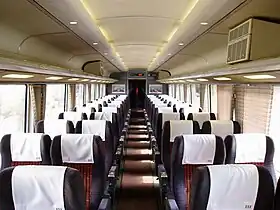 The passenger saloon interior in March 2007