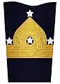 Sleeve insignia for a general in the Amphibious Corps(2000–2003)andCoastal Artillery (1972–2000)