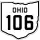 State Route 106 marker