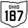 State Route 187 marker