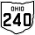 State Route 240 marker
