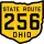 State Route 256 marker