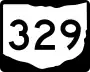State Route 329 marker