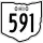 State Route 591 marker