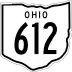 State Route 612 marker