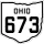 State Route 673 marker