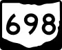State Route 698 marker