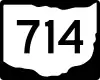 State Route 714 marker