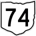 State Route 74 marker
