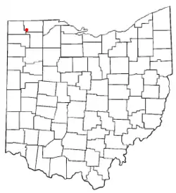 Location of Archbold, Ohio