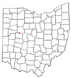 Location of Belle Center, Ohio