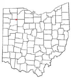 Location of Belmore, Ohio