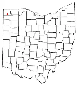 Location of Bryan, Ohio