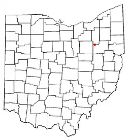 Location of Canal Fulton, Ohio