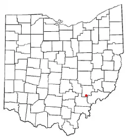 Location of Chesterhill, Ohio