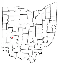 Location of Crystal Lakes, Ohio