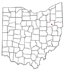 Location of East Canton, Ohio