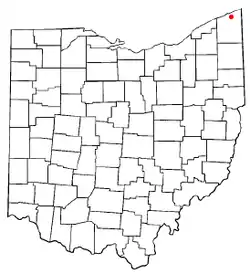 Location of Edgewood, Ohio