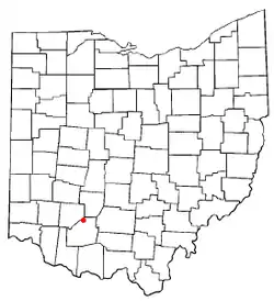 Location of Highland, Ohio