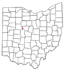 Location of LaRue, Ohio