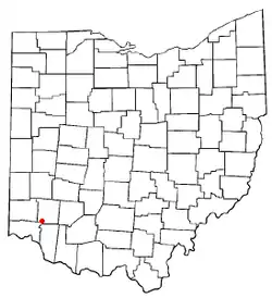 Location of Landen, Ohio