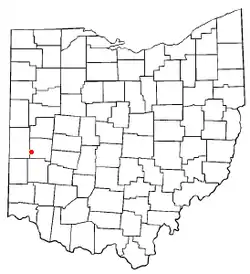 Location of Laura, Ohio