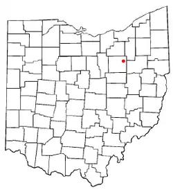 Location of Marshallville, Ohio