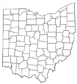 Location of Mount Carmel, Ohio