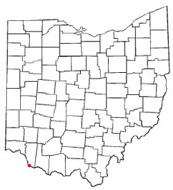 Location of Neville, Ohio