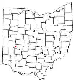 Location of New Carlisle, Ohio