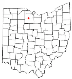 Location of Old Fort, Ohio